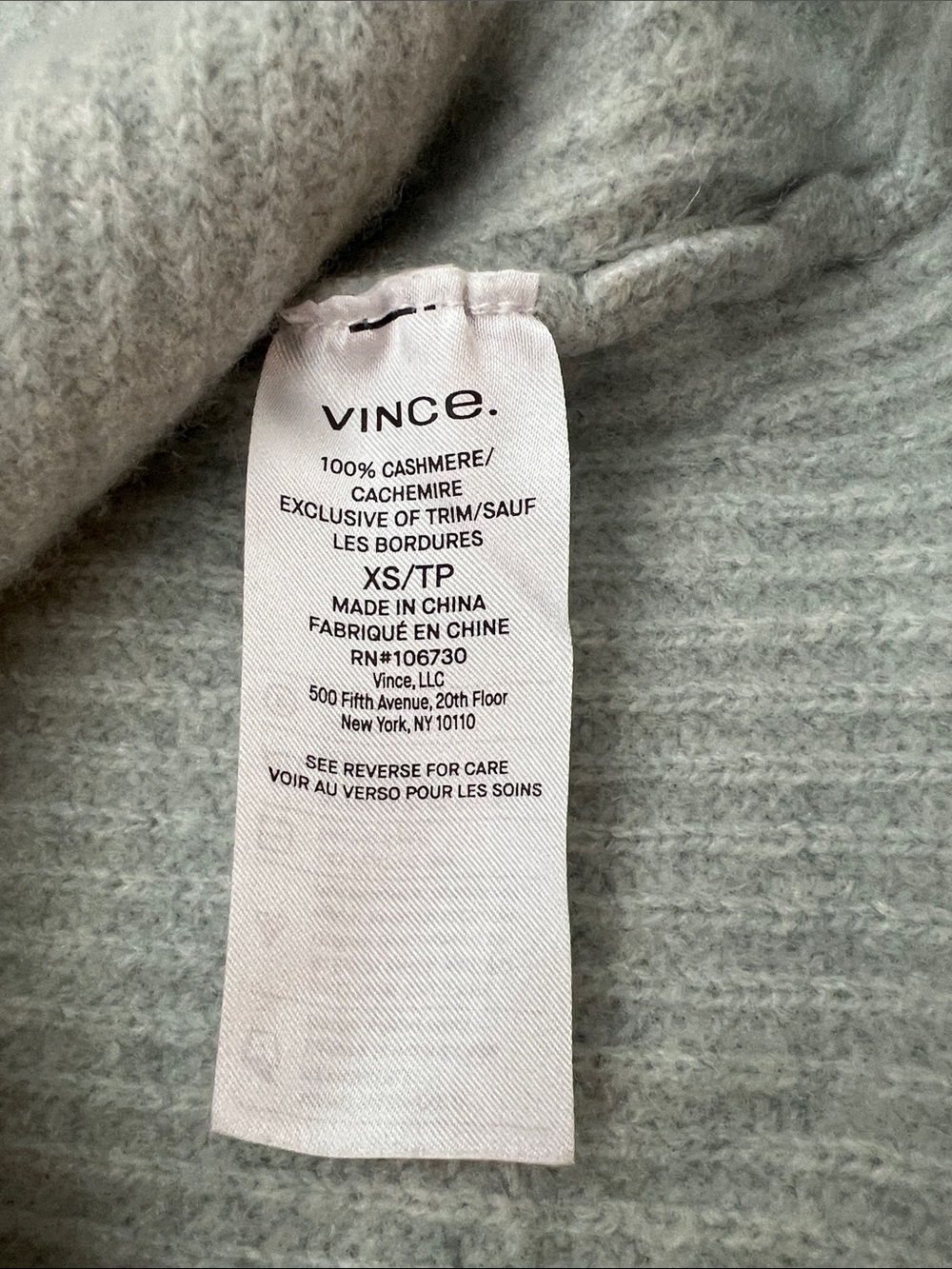 V-Neck Ribbed Women's Sweater in Light Mint - Picture 3 of 5